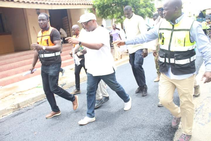 Photos/ Commune de Mermoz-Sacré-Cœur: Visite de chantiers du maire de Dakar, Barthélemy Dias Photos/ Commune de Mermoz-Sacré-Cœur: Visite de chantiers du maire de Dakar, Barthélemy Dias
