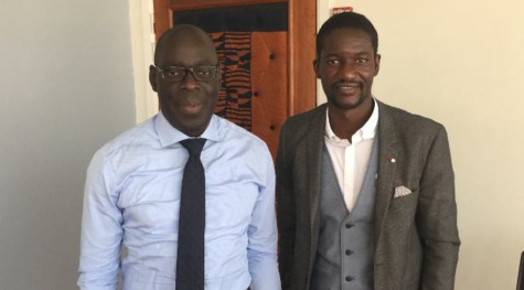 Alioune Ndiaye (DG Sonatel) et Moussa Traore (PassDocteur) - Copyright : Moussa Traore