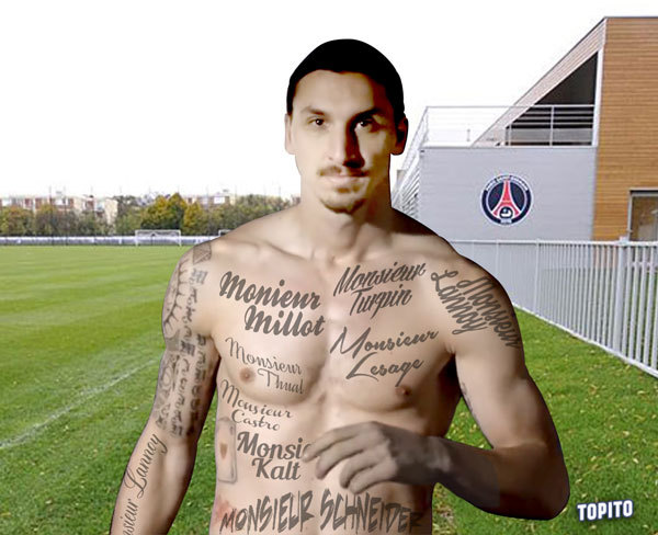 Top 5 des prochains tatouages polémiques de Zlatan Ibrahimovic