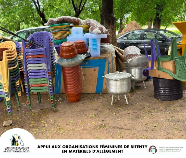 Toubacouta: Les femmes rescapées du naufrage de Bitenty appuyées en matériels d'allégement Toubacouta: Les femmes rescapées du naufrage de Bitenty appuyées en matériels d'allégement