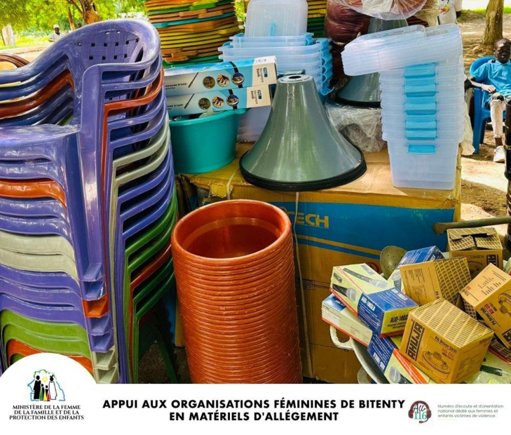 Toubacouta: Les femmes rescapées du naufrage de Bitenty appuyées en matériels d'allégement Toubacouta: Les femmes rescapées du naufrage de Bitenty appuyées en matériels d'allégement