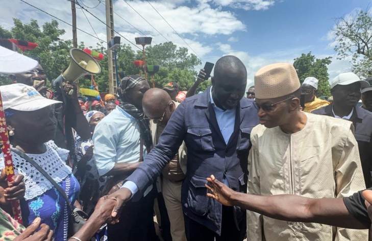 Photos/ Diaobé : Le Ministre du Commerce, Abdou Karim Fofana a réceptionné le nouveau complexe du marché sous régional, ce lundi