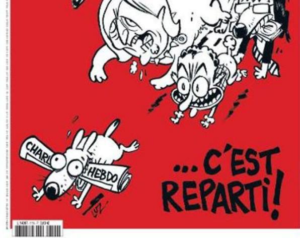 Charlie Hebdo repart, avec une meute "d'emmerdeurs" aux trousses