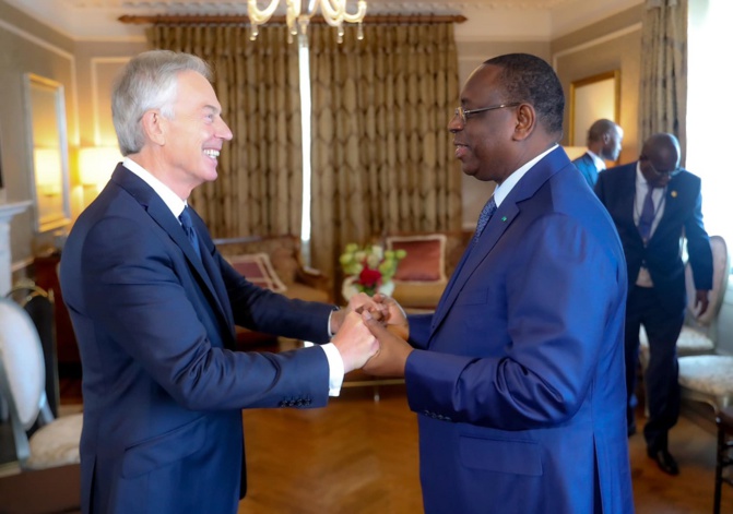 Sommet de l'ONU à New York : le Président Macky Sall en entretien avec Ousmane Diagana, et Tony Blair Sommet de l'ONU à New York : le Président Macky Sall en entretien avec Ousmane Diagana, et Tony Blair