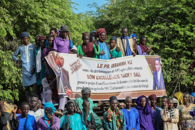 Photos/ Vélingara: Le Premier Ministre Amadou Ba effectue la pose de la première pierre du PCZA