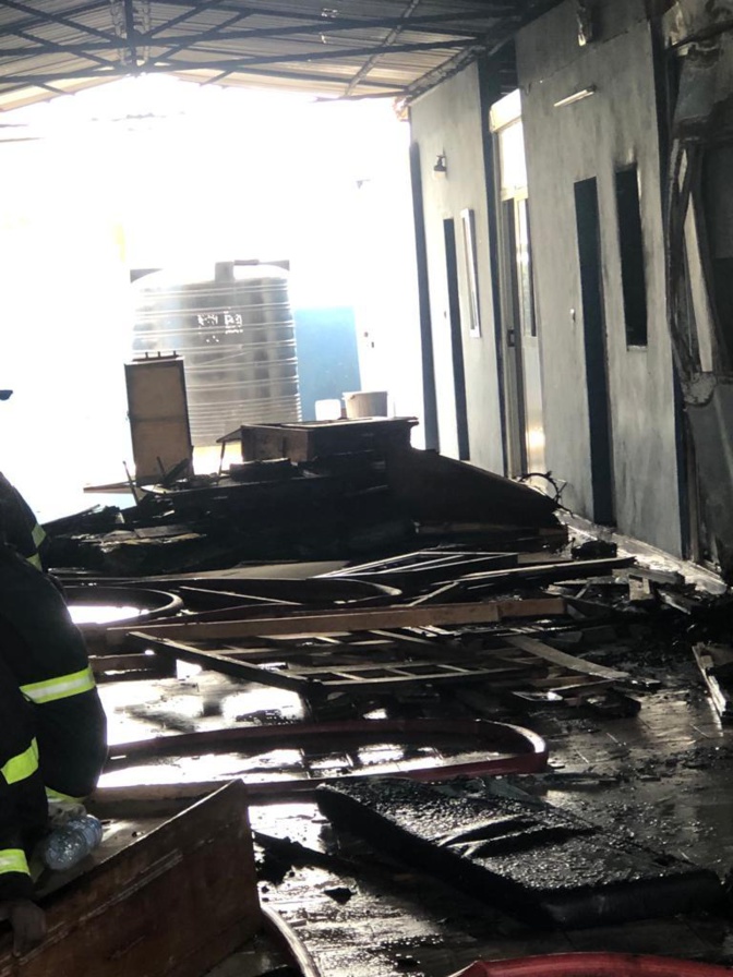 UGB: Violent incendie au village ou pavillon O