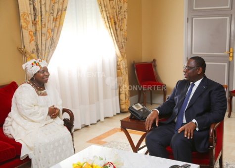 Audience: La Présidente de la Commission de l'Ua reçue par Macky Sall