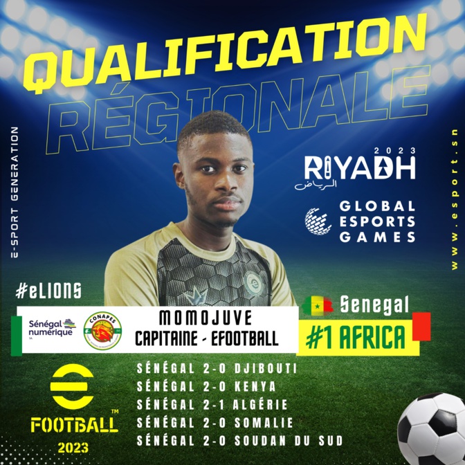 Le Senegal n°1 en Afrique du groupe B sur eFOOTBALL