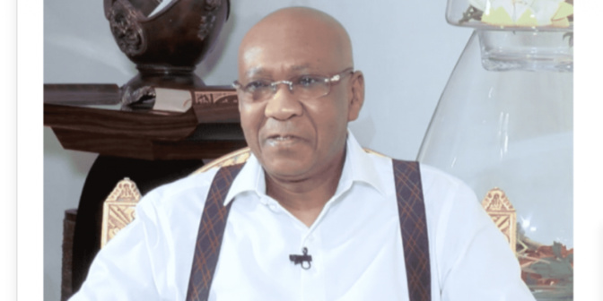 Hadjibou Soumaré face à la presse, ce mercredi
