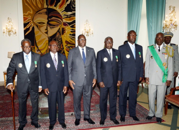 Décoration d'anciens Pm et Présidents de l'Assemblée Nationale: "Cette cérémonie répare une anomalie et une injustice subies jusque là par de hautes personnalités, selon  Macky Sall