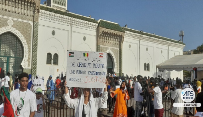 Manif’ de soutien à la Palestine et aux habitants de Gaza :  Nombreux, hommes, femmes et enfants ont répondu à l’appel