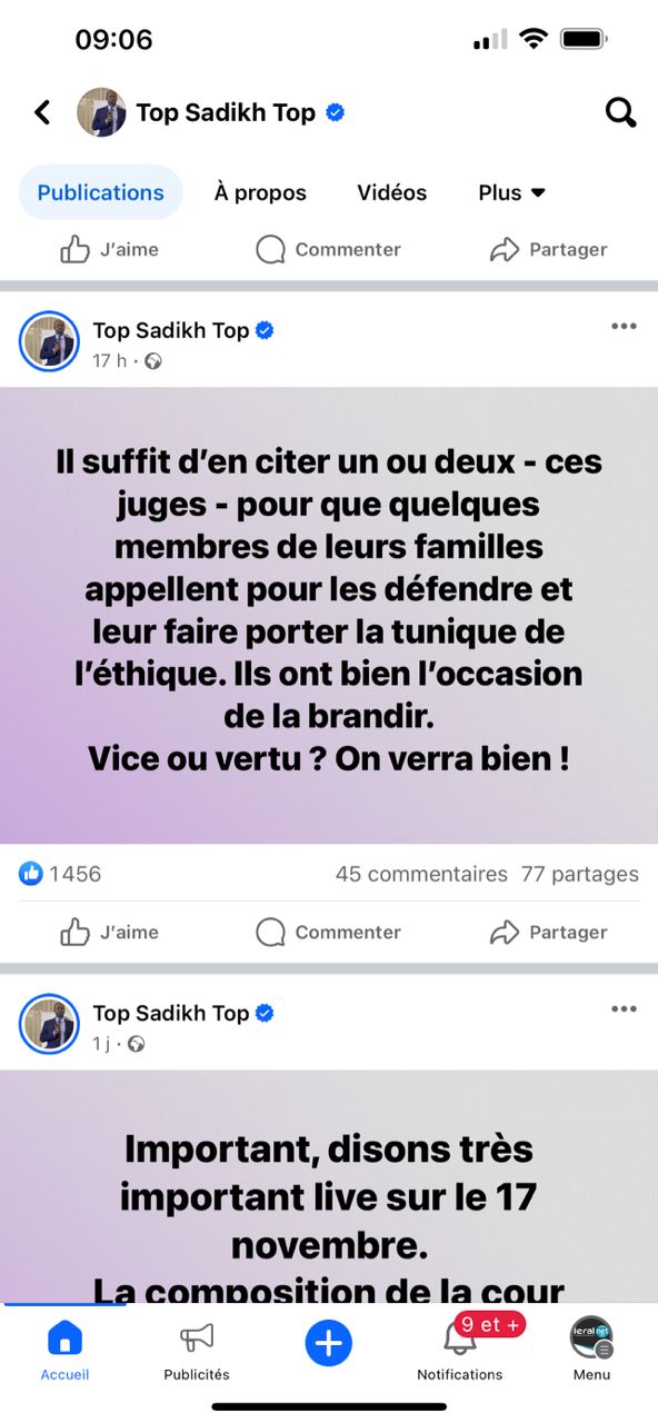 Pastef : Des menaces indirectes envers les Juges, sèment l'Inquiétude sur la stabilité de l'État