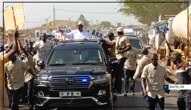 En tournée économique : L'arrivée du Président Macky Sall à Kaolack
