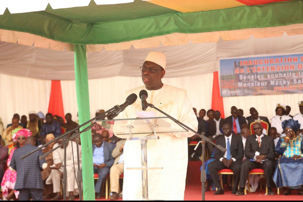 Macky Sall inaugure la centrale électrique de Kahone et annonce ses ambitions pour le secteur