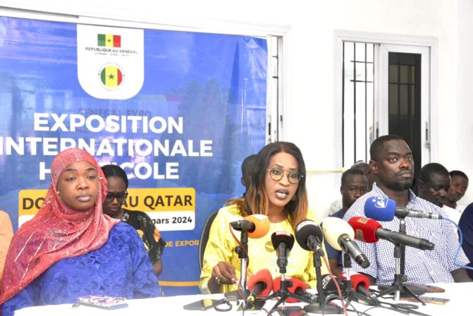Conférence de presse sur le bilan d’étape de l’expo horticole  Doha  2023 ASEPEX: Discours de Zahra Iyane THIAM 