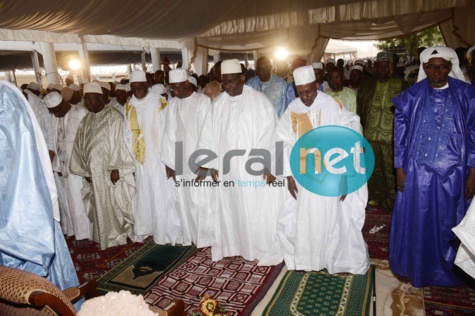 Macky Sall à la prière de Takussane