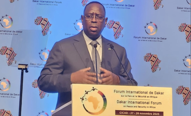 Forum de Dakar 2023 / Macky Sall: « L'Afrique est entre aspirations et défis sécuritaires »