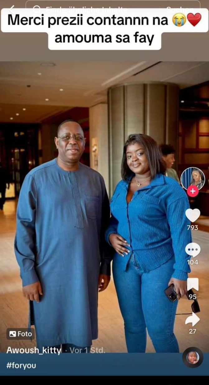 Rencontre inattendue : Awash Kitty et des jeunes de l'APR photographiés avec Macky Sall dans le hall d'un hôte