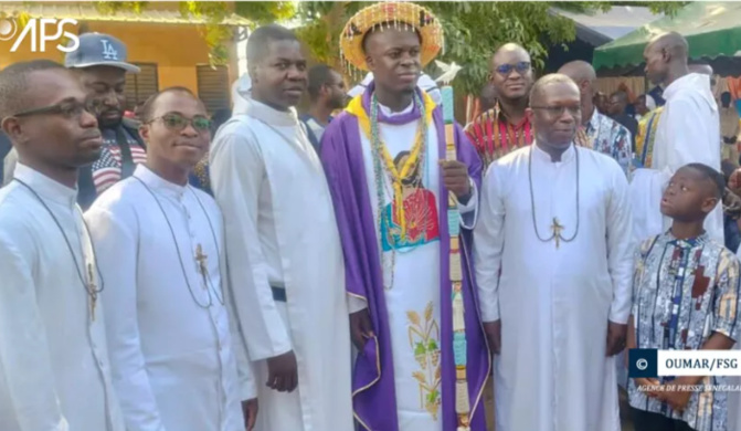 Mbacké : Jean Pierre Namerque a dit sa messe de prémices, après son ordination