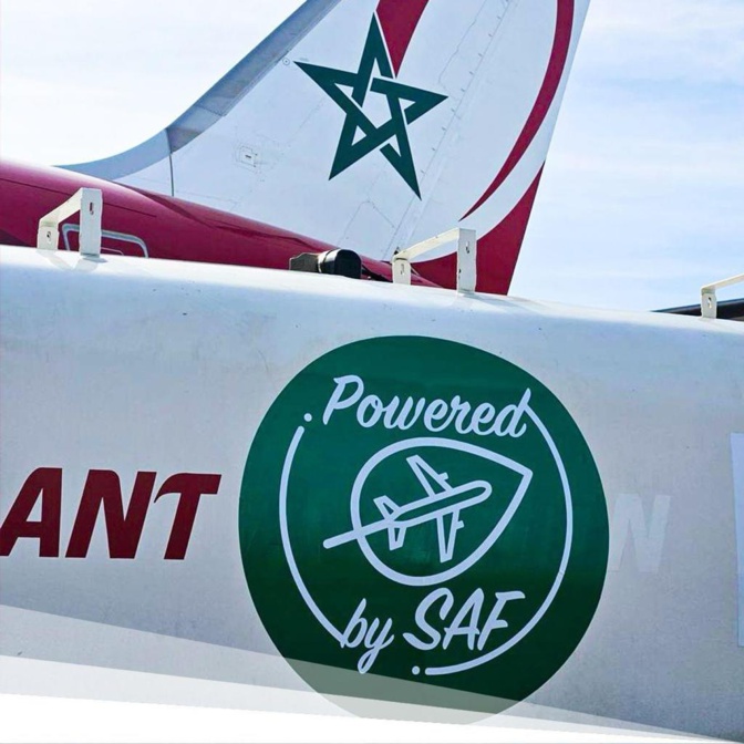 Transport : L’AIBD reçoit le premier vol SAF, Carburant d’aviation durable, entre Casablanca et Dakar operé par la Royal Air Maroc.