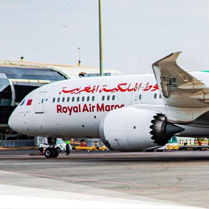 Transport : L’AIBD reçoit le premier vol SAF, Carburant d’aviation durable, entre Casablanca et Dakar operé par la Royal Air Maroc.