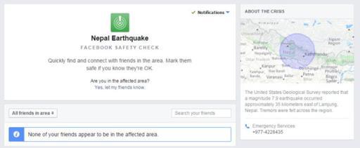 Facebook & Google apportent leur contribution pour le tremblement de terre au Népal 