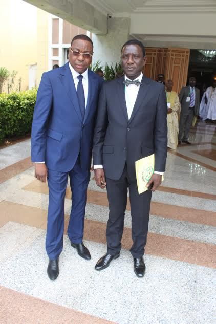 Mankeur Ndiaye, Ministre des Affaires etrangères et des Sénégalais de l'Extérieur et Cheikh Oumar Seck, S.E.M l'Ambassadeur et Directeur du Bureau du Comiac