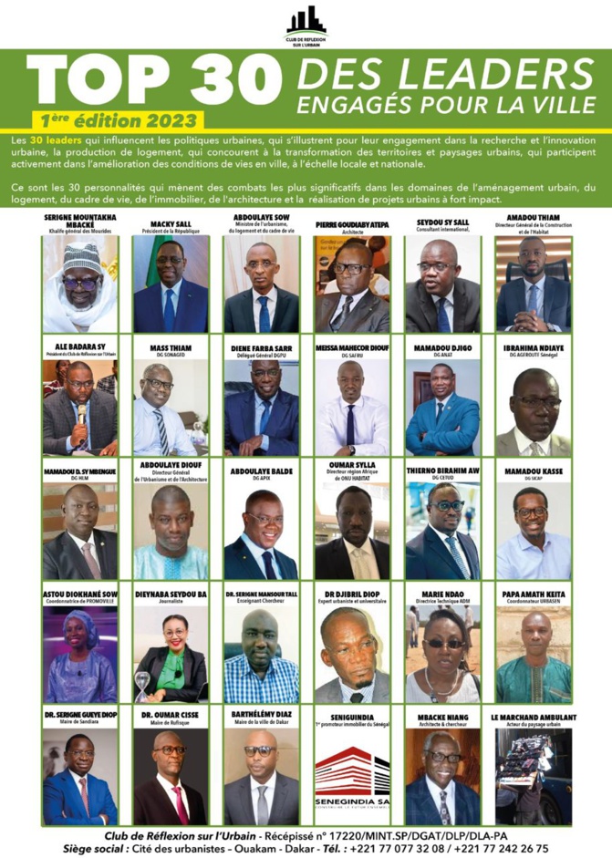 Club de Réflexion sur l’Urbain : Astou Diokhané Sow, coordonnatrice de Promovilles, dans le Top 3 des Femmes leaders distinguées
