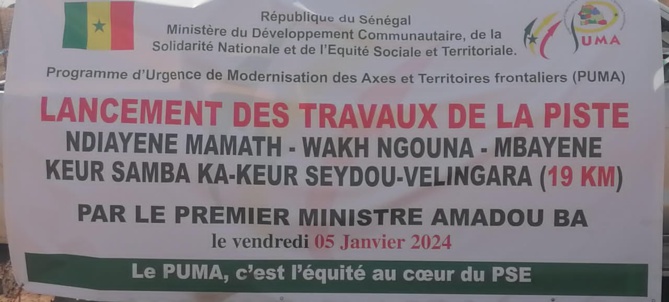 Photos/ Nioro: Le Premier Ministre Amadou Bâ inaugure la route de Wack Ngouna et le Cem Ndiayenne Poste