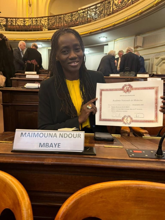 Le Sénégal honoré : Pr Maimouna Ndour Mbaye membre de l’Académie française de Médecine