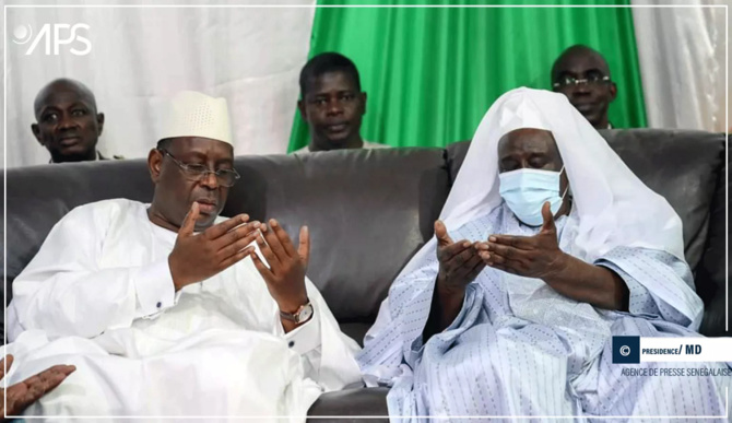 Louga-ziarra annuelle Thierno Mountaga Daha Tall : Macky Sall fait ses adieux au Khalife général de la famille omarienne
