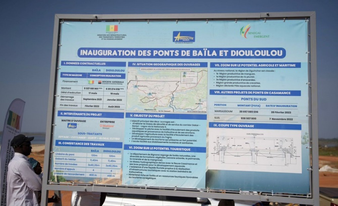 Infrastructures : Amadou Bâ a inauguré les ponts de Baïla et de Diouloulou et la boucle des Kalounayes