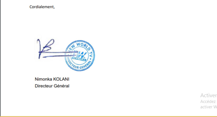 CAN2023 / Exclusivité des Fanzones détenue par la Rts: Un courrier de NWTV met fin à ce débat CAN2023 / Exclusivité des Fanzones détenue par la Rts: Un courrier de NWTV met fin à ce débat