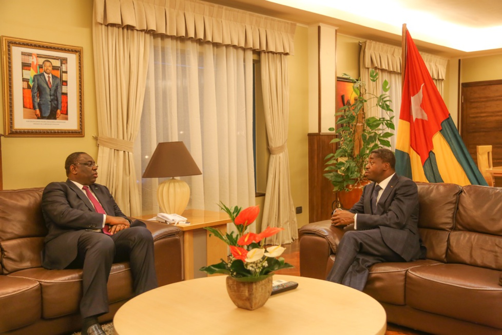 Le Président Macky Sall échange avec son homologue du Togo, Faure Gnasimbé