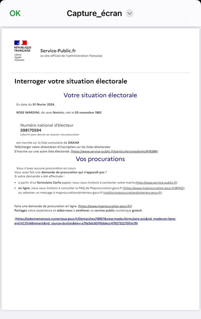 Double nationalité: Rose Wardini, candidate à l'élection présidentielle, inscrite sur le fichier électoral français Double nationalité: Rose Wardini, candidate à l'élection présidentielle, inscrite sur le fichier électoral français