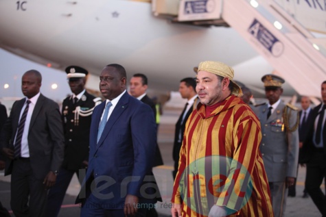 Arrivée de Mohamed VI à Dakar