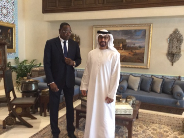 En visite d'amitié aux Emirats Arabes Unis:  Mankeur Ndiaye reçu par le Prince d'Abou Dhabi