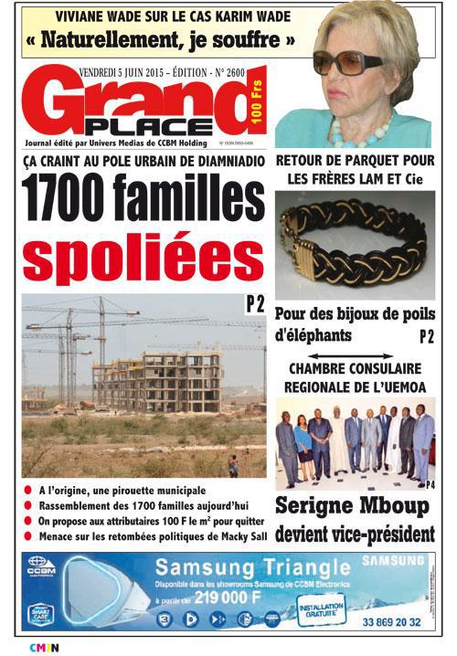 LA UNE DE CE VENDREDI