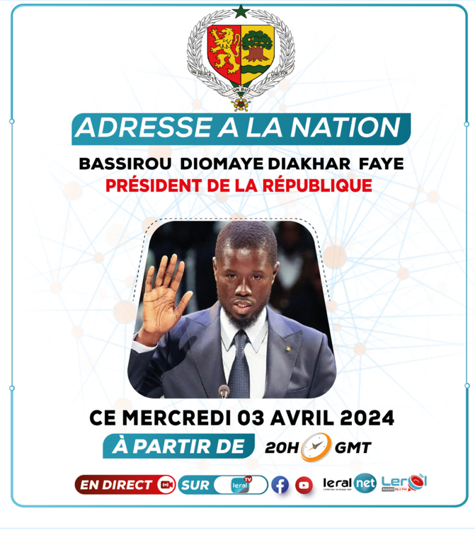 Fête de l'Indépendance : Discours attendu du Président Bassirou Diomaye Faye, ce mercredi, à 20 heures
