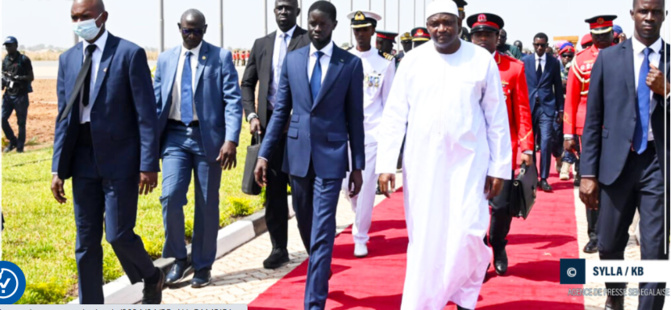 Le Président Bassirou Diomaye Faye est arrivé à Banjul