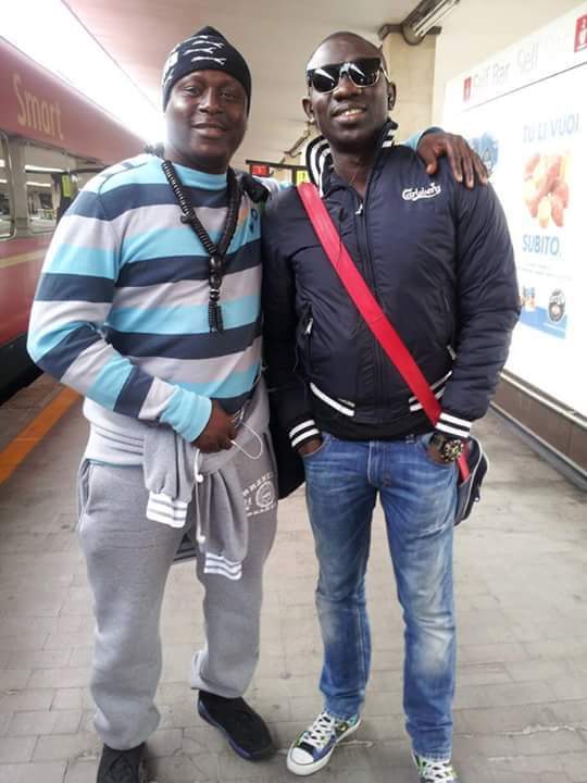 Pape Diouf et son batteur Jules Diop