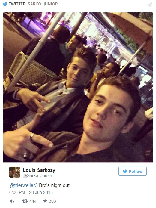 Les fils Sarkozy-Trierweiler copains comme cochons