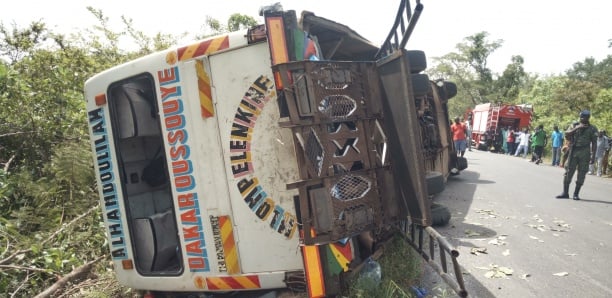 Louga / Un bus se renverse : Près d'une trentaine de blessés enregistrés