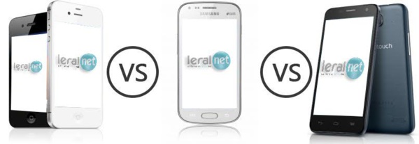 Quelques modifications de l'application mobile de leral.net pour Iphone, Ipad, Samsung, Alcatel avec Apple store et Androïd