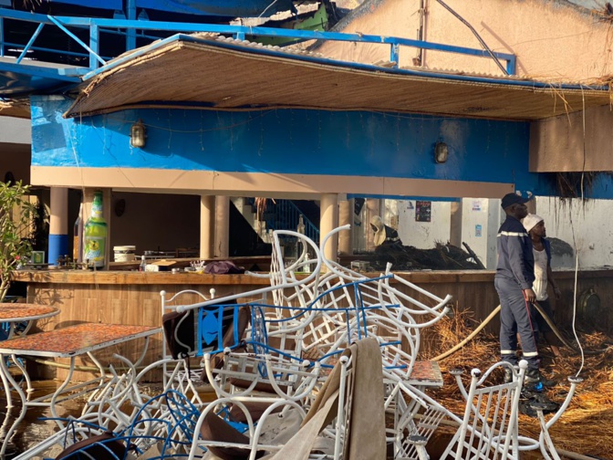 Incident à Saly : L'hôtel Riviera, établi sur 1200 m², a pris feu 