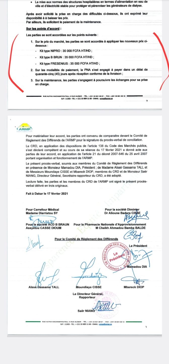 Précisions de Carrefour médical sur le rapport de l’Ofnac: La vérité sur les kits de Dialyse Précisions de Carrefour médical sur le rapport de l’Ofnac: La vérité sur les kits de Dialyse