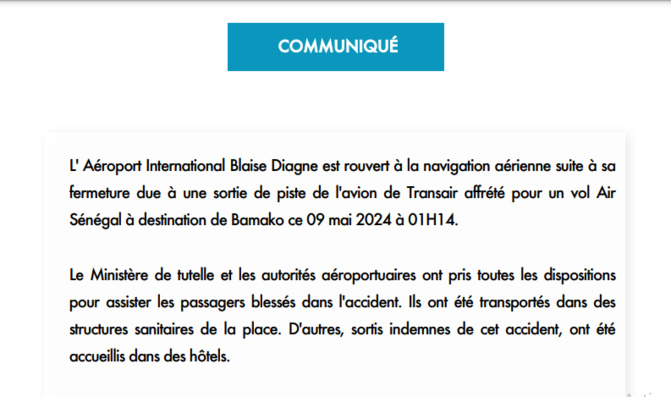 Suite à sa fermeture provoquée: LʼAéroport international Blaise Diagne est rouvert depuis 9h 30