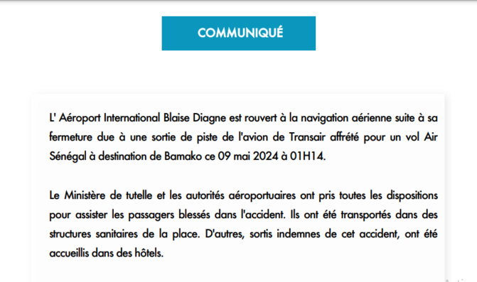 Suite à sa fermeture provoquée: LʼAéroport international Blaise Diagne est rouvert depuis 9h 30 Suite à sa fermeture provoquée: LʼAéroport international Blaise Diagne est rouvert depuis 9h 30