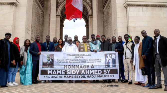 8 mai à Paris : Un vibrant hommage rendu aux soldats Serigne Ahmed Sy Malick et Serigne Fallou Fall