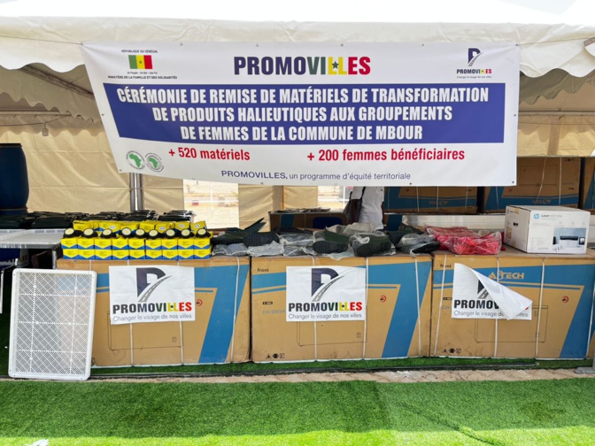 Photos / Mbour : Promovilles remet un lot de matériels aux 200 groupements de femmes de la Commune